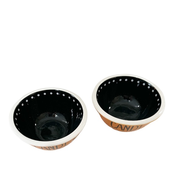 NEW Terramoto Ceramics CANDY CANDY Tidbit Bowl Set/2 ๐๐ - Picture 3 of 6